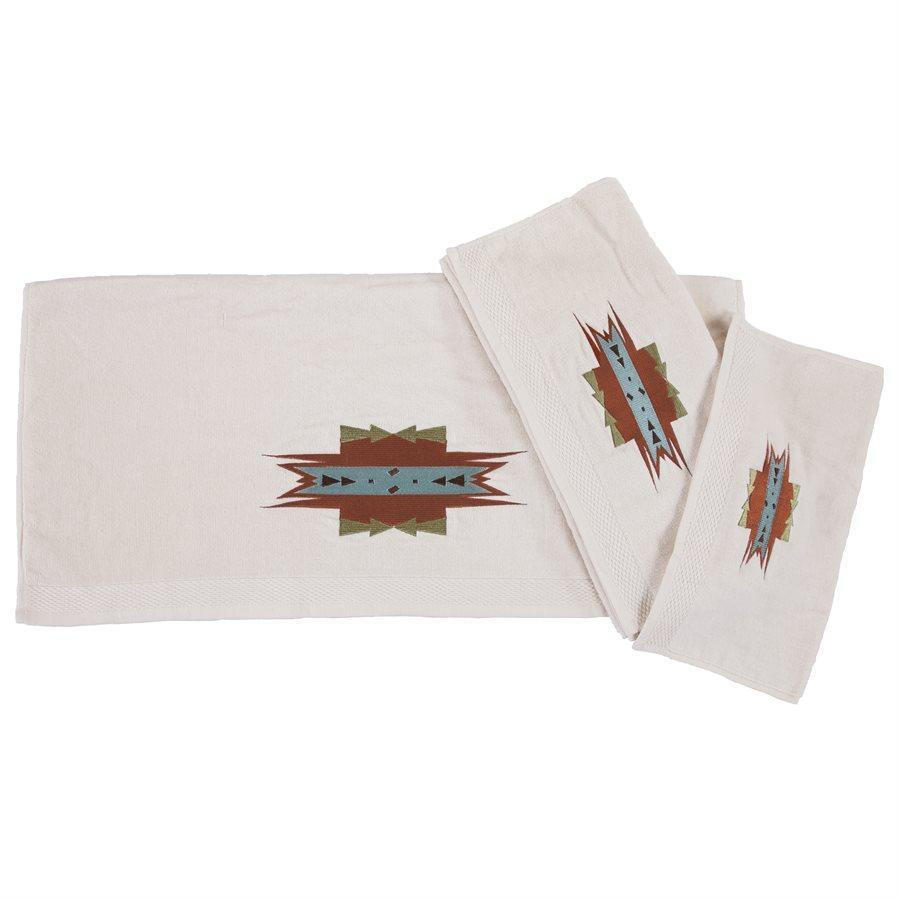 Mesa Embroidered Cream Towel Set - 819652023943