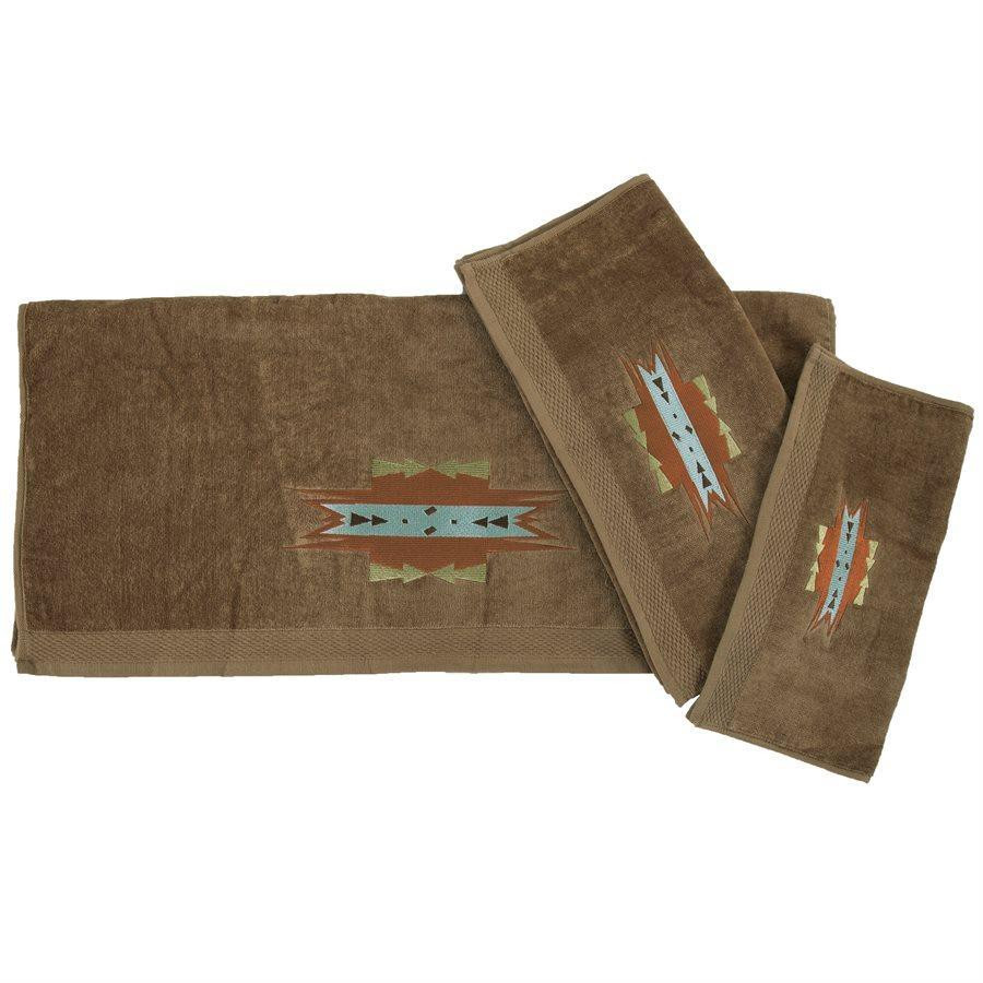 Mesa Embroidered Mocha Towel Set - 819652023950