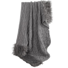 Oversized Nordic Grey Throw - 819652024902