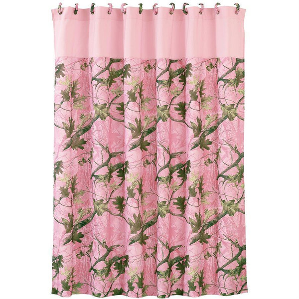 Pink Oak Camo Shower Curtain - 890830120586