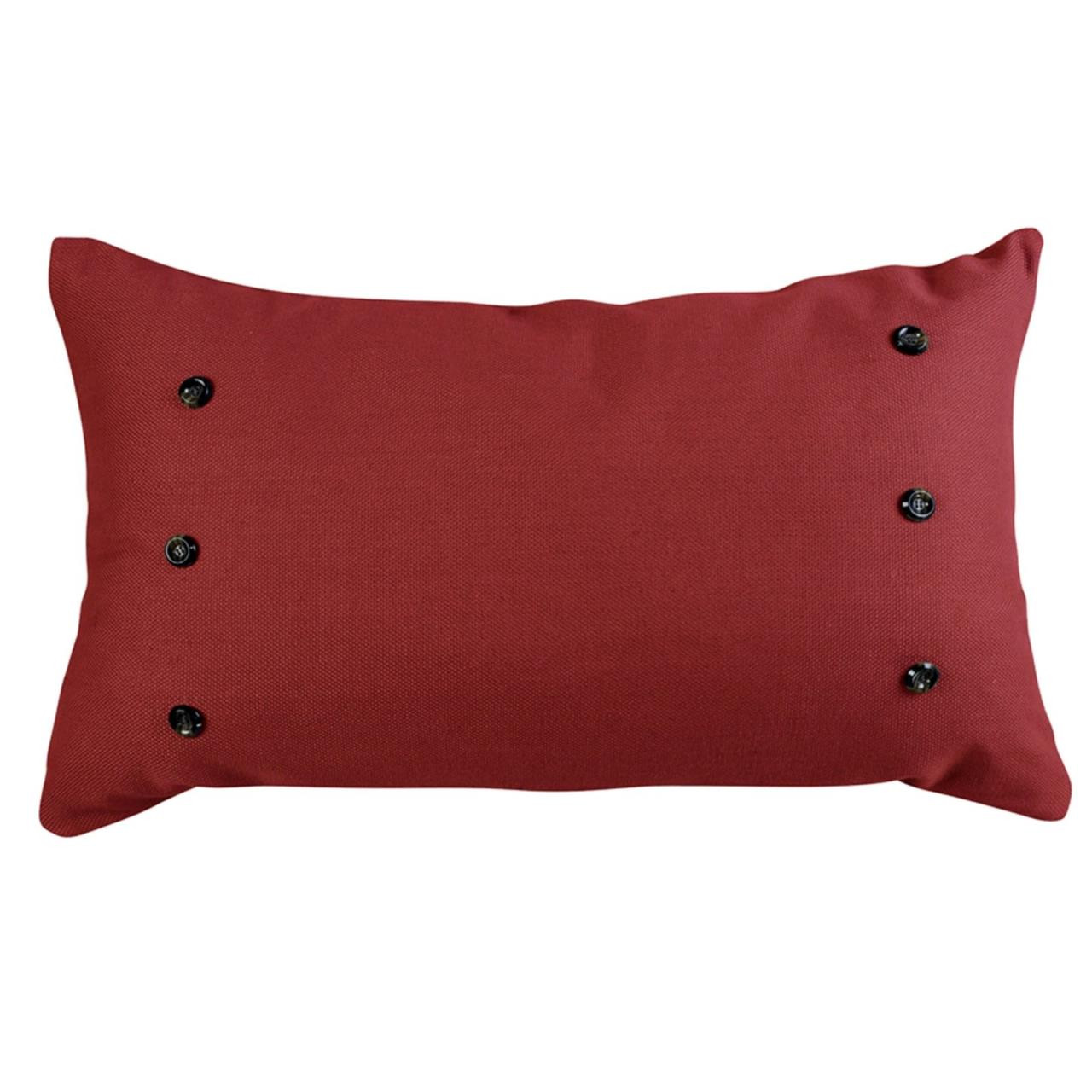 Prescott Large Red Boudoir Pillow by HiEnd Accents Paul's Home Fashions