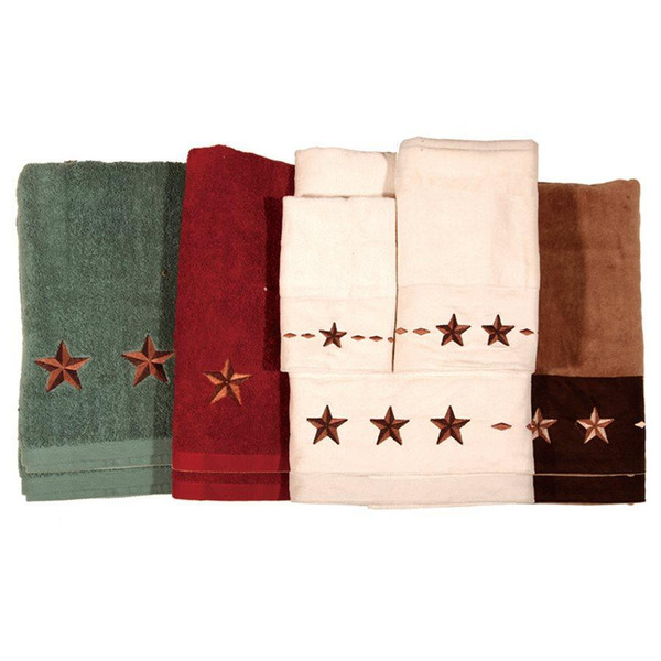 Embroidered Star Towel Set - 890830102049