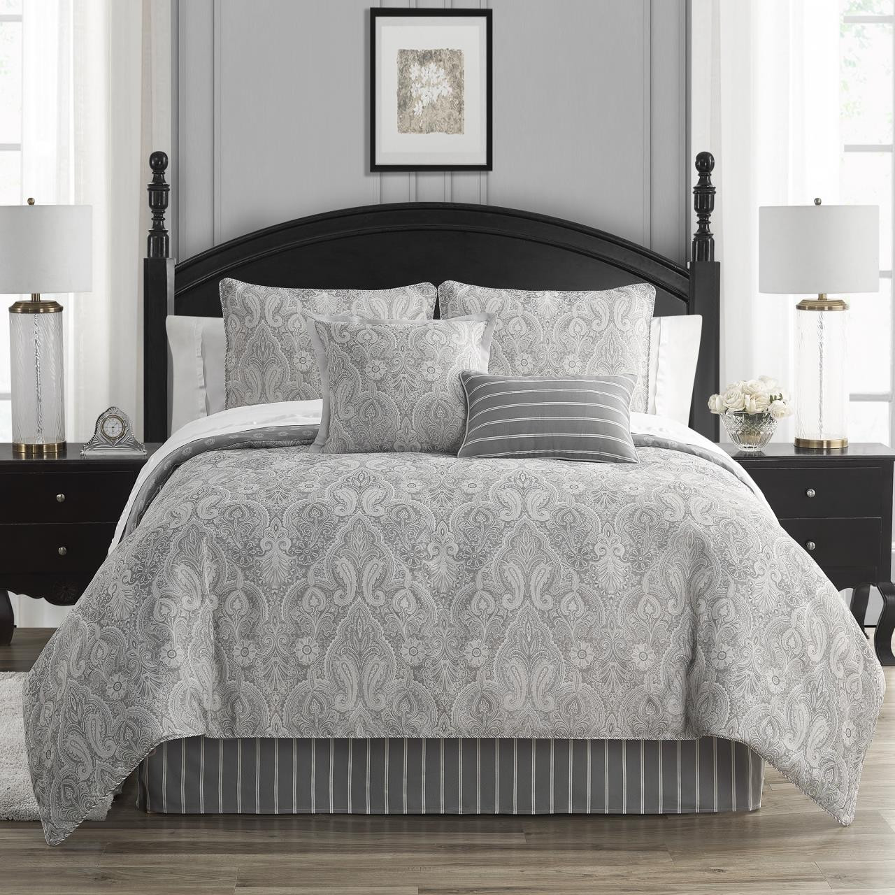 Catalina Grey Comforter Collection -