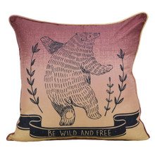 Forest Symbols Bear Pillow - 754069201921