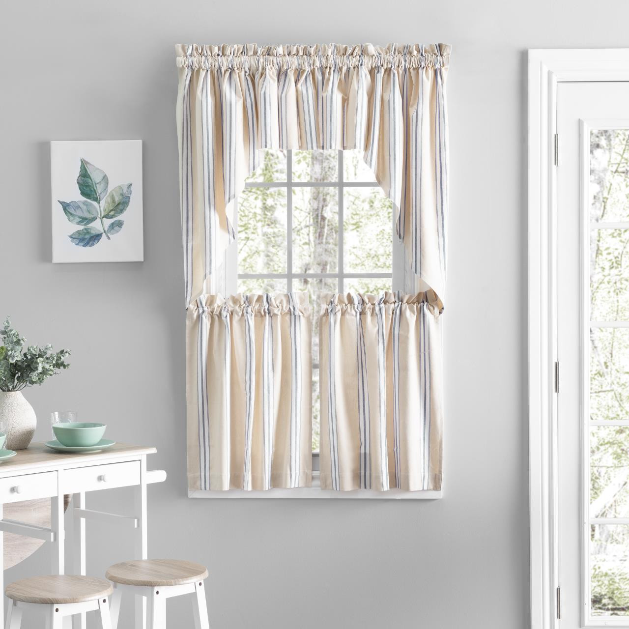 Provence Farmhouse Stripe Curtains -