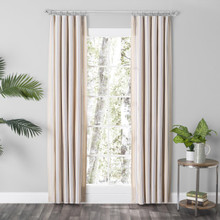 Provence Farmhouse Stripe Curtain Pair w/ Tiebacks - 842249043390