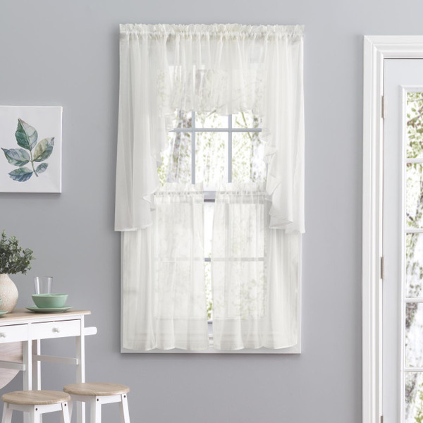 Sea Glass Sheer Tier Curtains - 842249009532