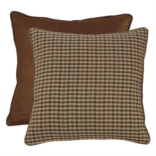 Crestwood Houndstooth Euro Sham Reversed to Suede - 813654028906