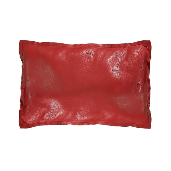 Red Leather Pillow - 840118801331