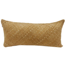 Woven Suede Butterscotch Lumbar Pillow - 840118800952