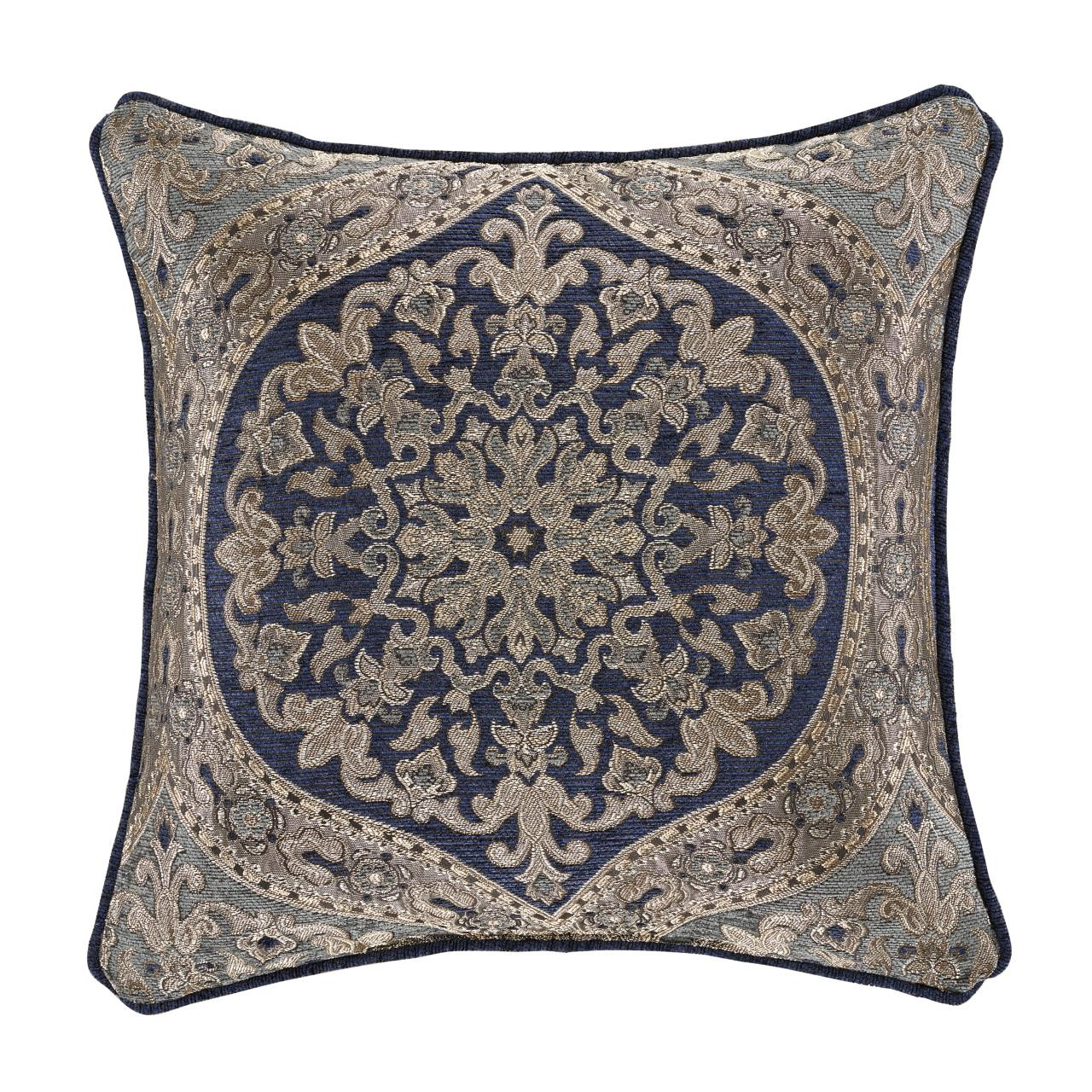 Botticelli Navy 18" Square Pillow - 193842115534