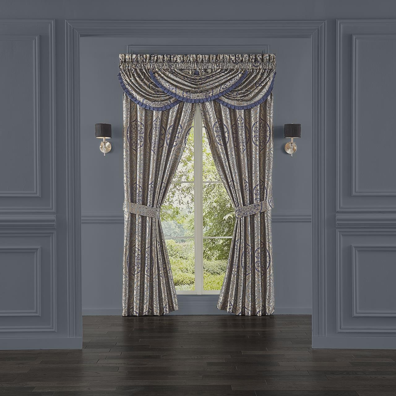 Botticelli Navy Curtain Pair - 193842115558
