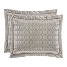 Luxembourg Silver Quilted Sham - 193842119549