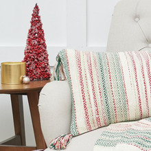 Cozy Nordic Christmas Green Pillow - 8246785149