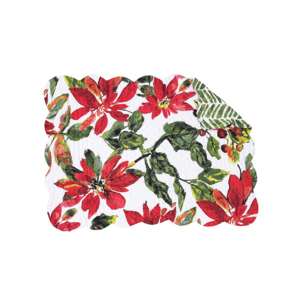Poinsettia Berries Placemat Set - 8246747635
