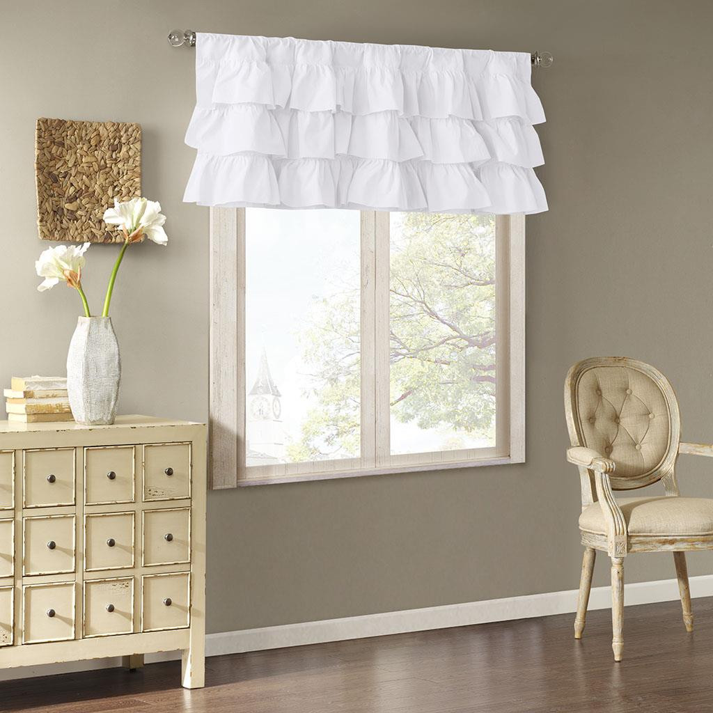 Anna Sheer Ruffle Curtain by Madison Park Paul's Home Fashions