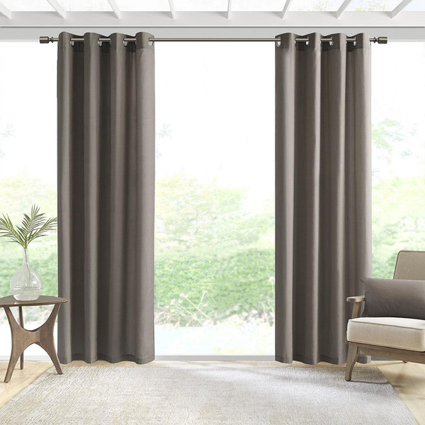 Pacifica Solid 3M Scothguard Grommet Outdoor Curtain - 675716760199