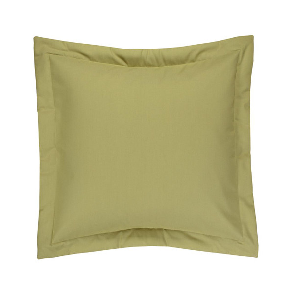 Ferngully Yellow Solid Green Euro Sham - 138641308510
