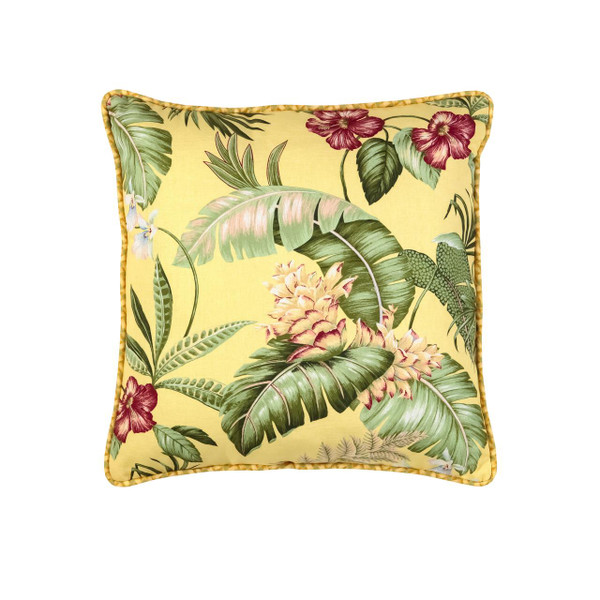 Ferngully Yellow Square Pillow - 138641308992