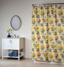 Melanie Buttercream Shower Curtain - 138641298002