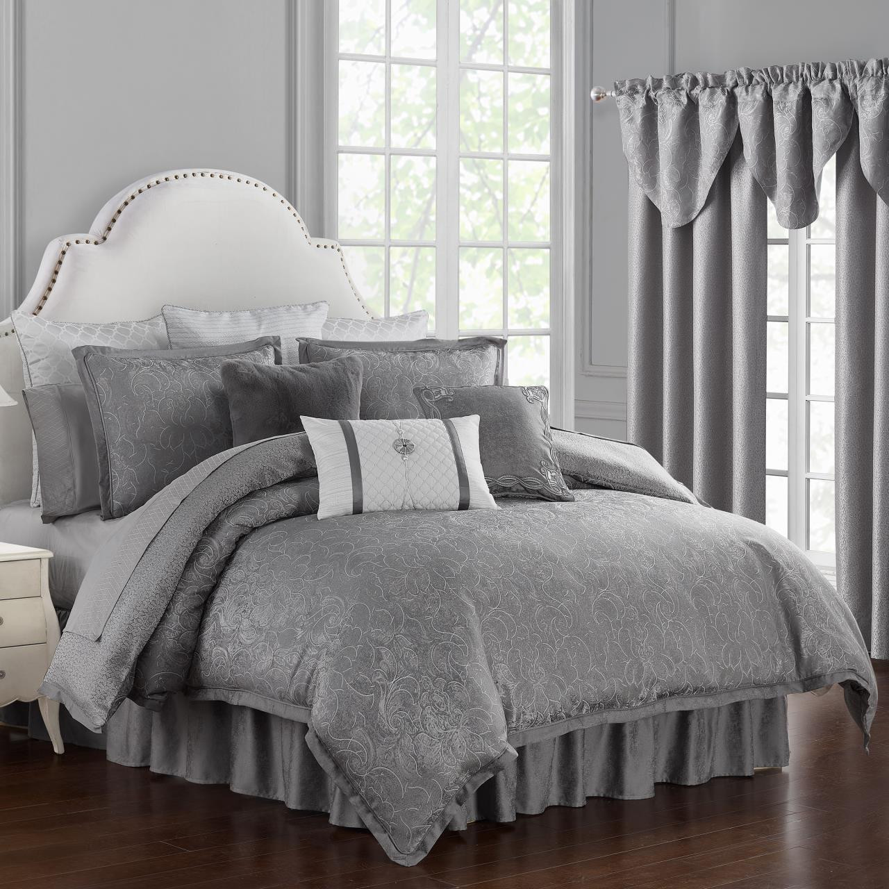 Belissa Grey Comforter Collection -