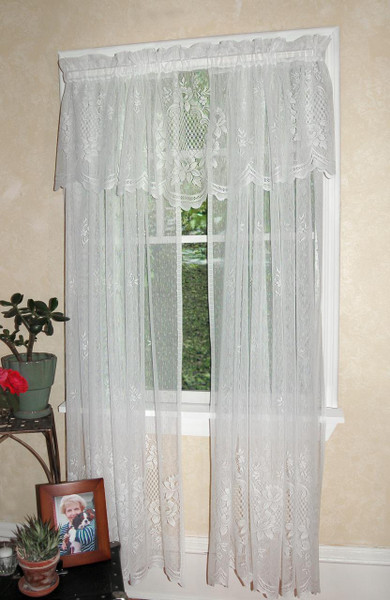 Cameo Rose Lace Curtains - 782776064140