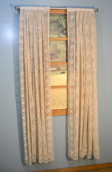 Diamond Crochet Lace Curtains - 782776069343