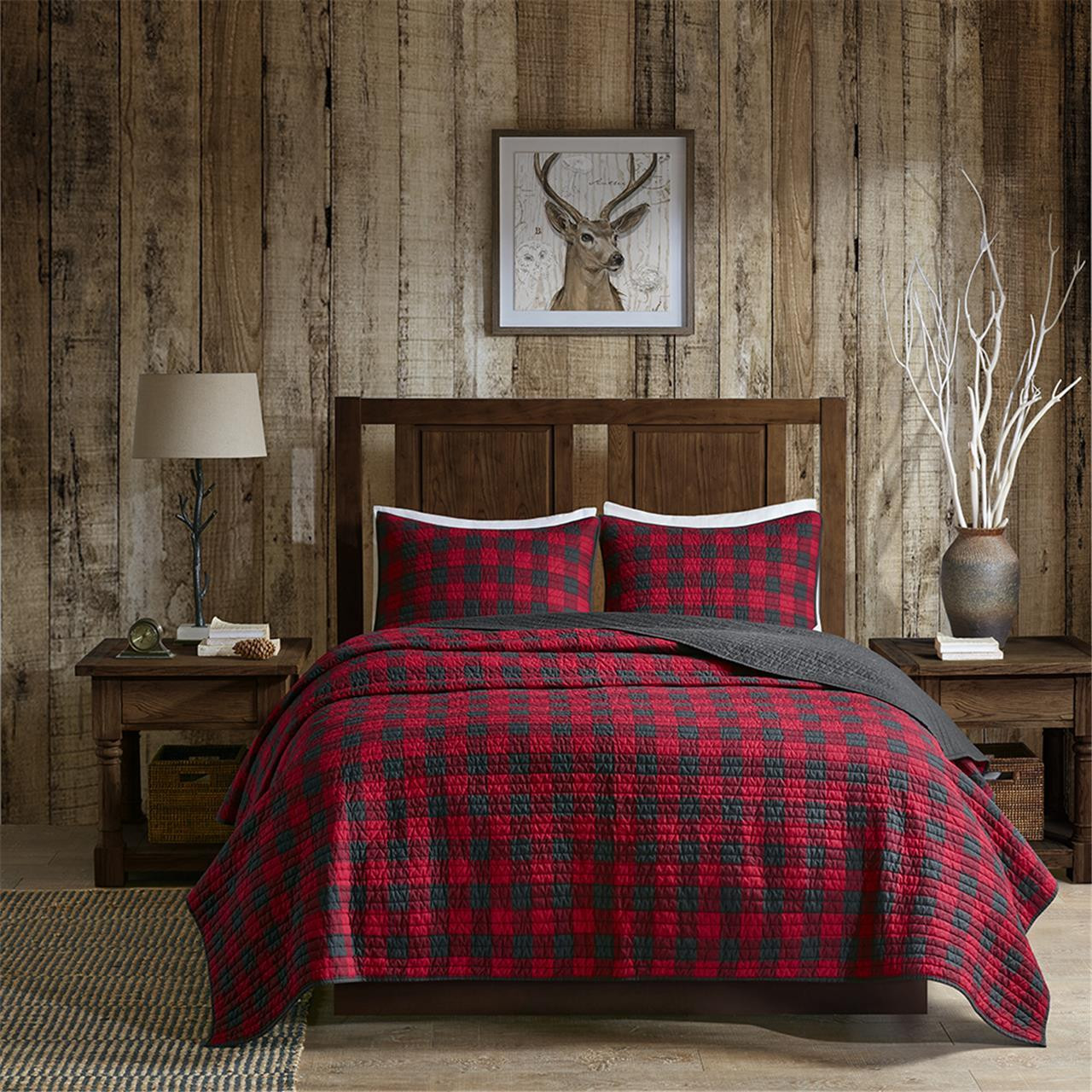 Buffalo Check Red Quilt Collection -