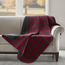Buffalo Check Red Quilted Throw - 675716792848