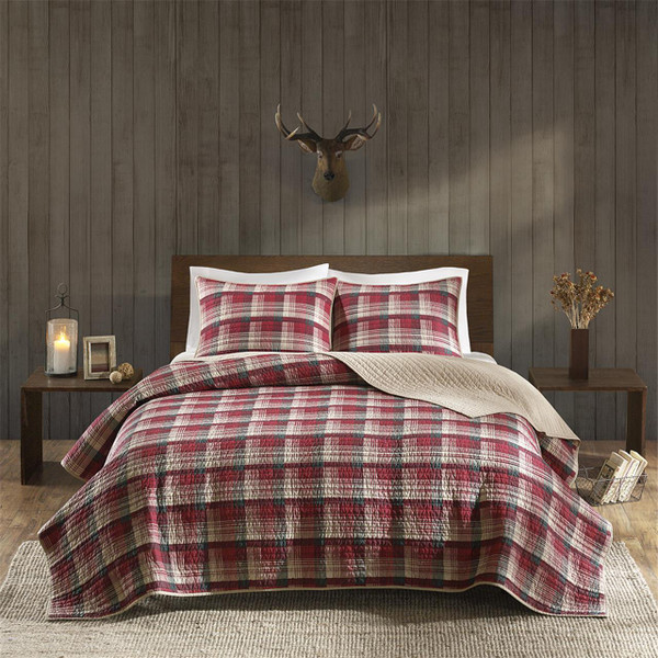 Tasha Plaid Red Quilt Collection -