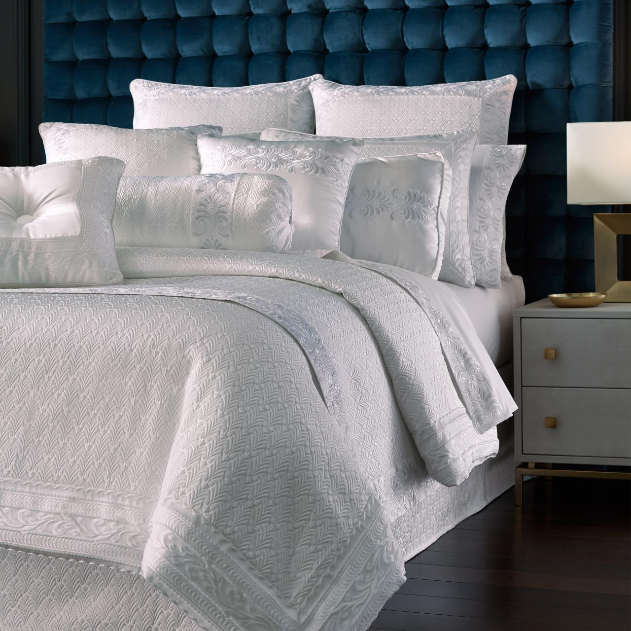 Becco White Coverlet Collection -
