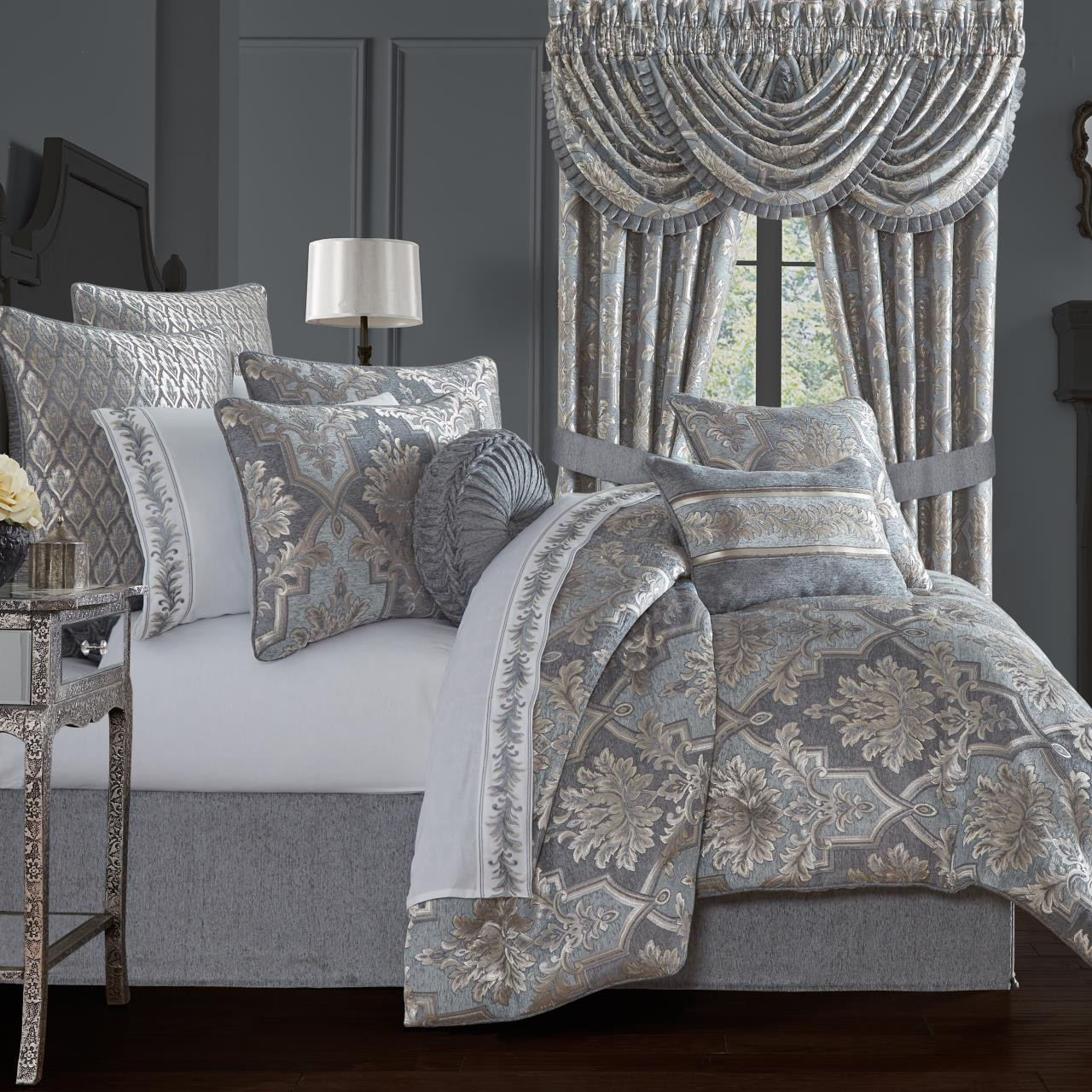 Woodhaven Powder Blue Comforter Collection -