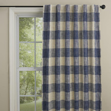 Chesney Blue Back Tab Curtain - 762242007321