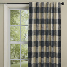 Chesney Charcoal Back Tab Curtain - 762242007376