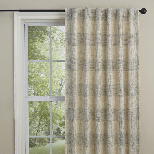 Chesney Natural Back Tab Curtain - 762242007383