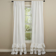 Ruffled Curtain & Valance - 762242011472