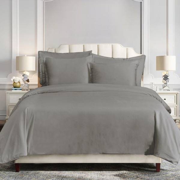 Simone Grey Velvet Bedding Collection -