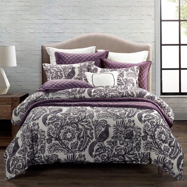 Augusta Toile Amethyst Bedding Collection -