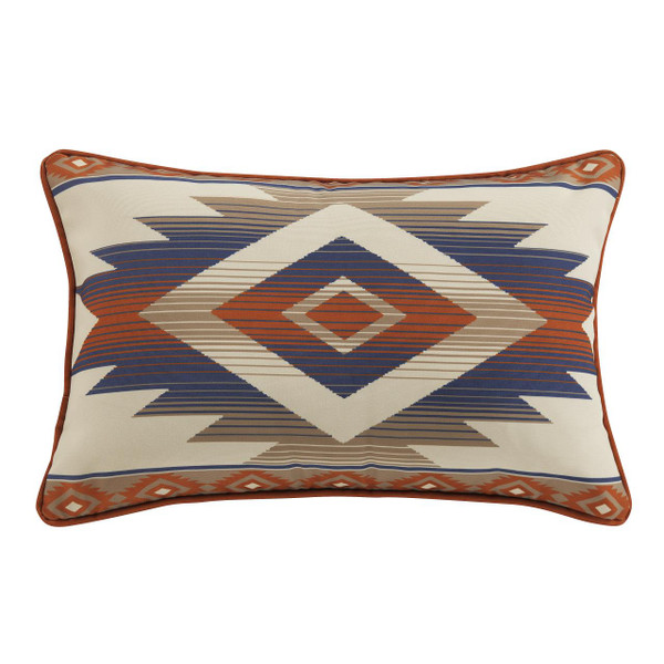 Blue Aztec Outdoor Pillow - 840118806824