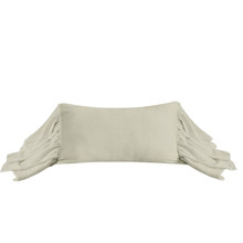 Washed Linen Long Ruffled Pillow - 840118805315