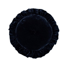 Stella Midnight Blue Silk Velvet Round Pillow - 840118806213