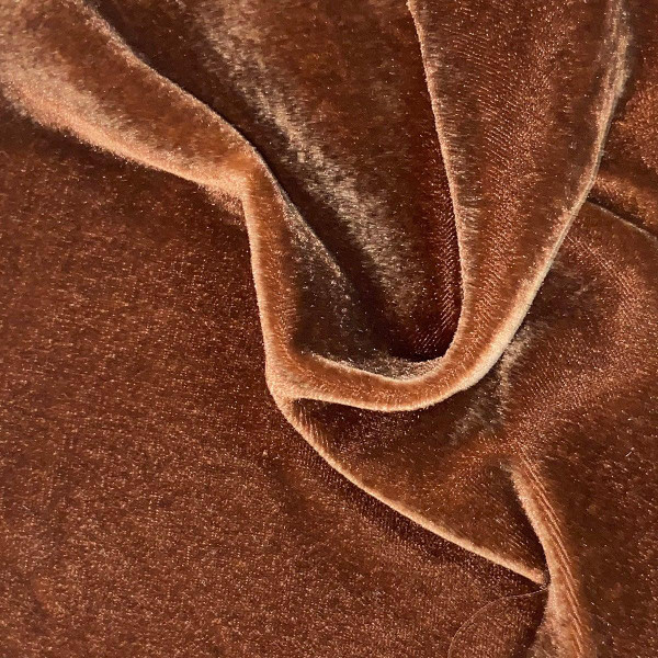 Stella Copper Brown Silk Velvet Sham - 840118807494