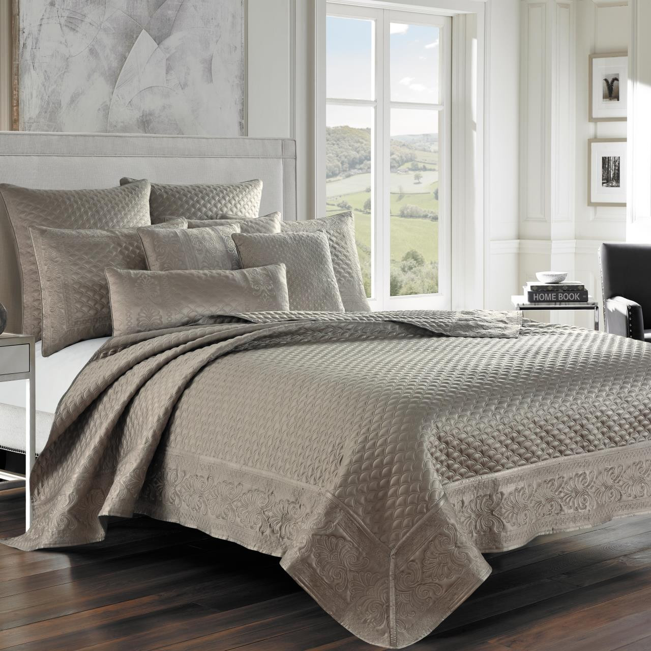 Lyndon Taupe Bedding Collection by J Queen New York