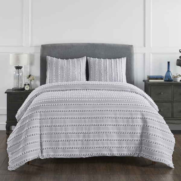 Angelique Grey Comforter Set - 193675015582