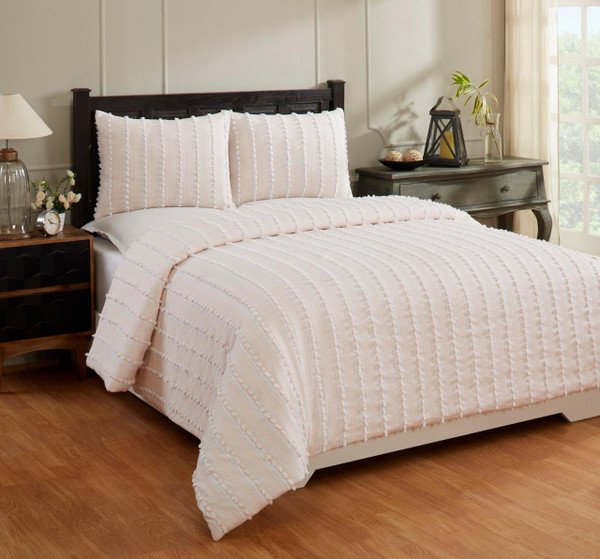 Angelique Peach Comforter Set - 840053097790