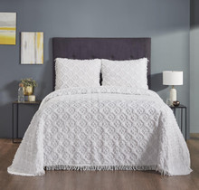 Charleston White Bedspread Set - 193675014141