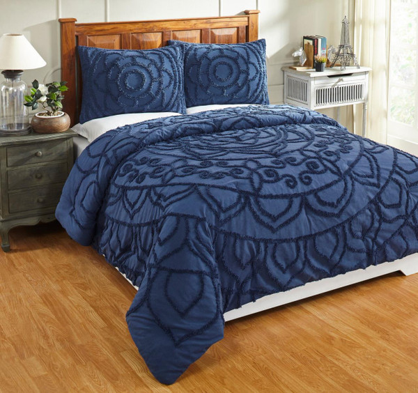Cleo Navy Comforter Set - 840053098513