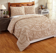 Cleo Taupe Comforter Set - 840053098544