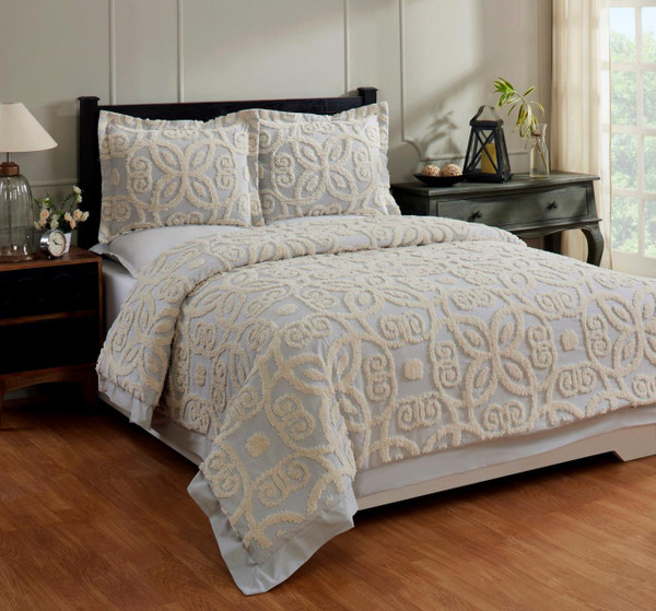 Eden Grey Comforter Set - 840053097882