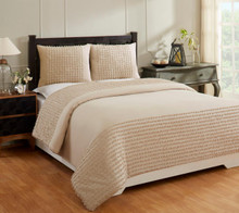 Olivia Light Beige Comforter Set - 840053098667